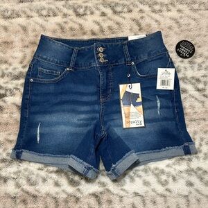 Royalty For Me Women's Blue Denim Shorts